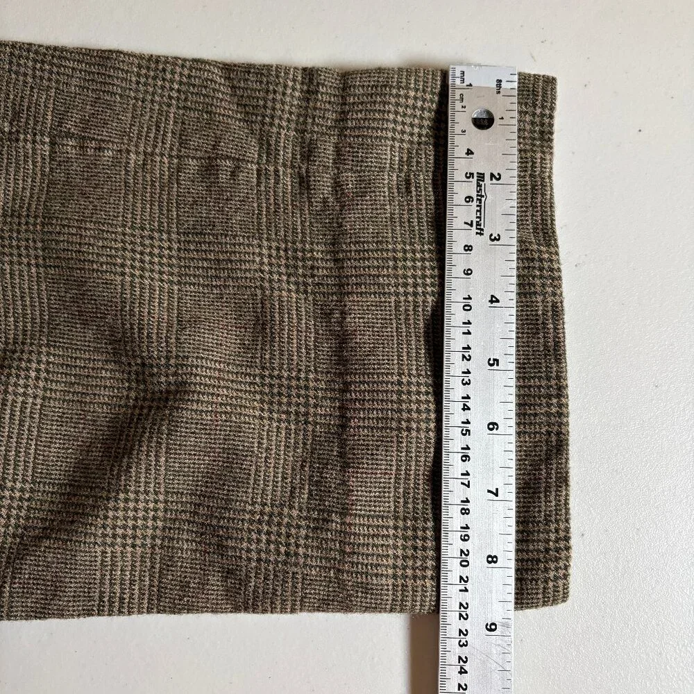 Polo Ralph Lauren Vintage Plaid Wool Made In Japan Trousers Pants Men's Sz 31*29 - Picture 9 of 10